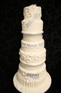 The £32m cake is covered in over 2000 diamonds ©CAKE Chester
