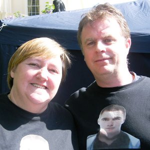 Andrew Jones' parents, Christine and Andy.