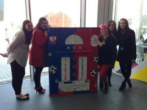 © Museum of Liverpool. Facebook. Open the Door unveil football-themed radio at the Museum of Liverpool
