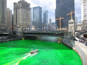 Will Liverpool ever turn the Mersey green to compete with Chicago's 45-year old tradition? Picture © inspiredwater.org