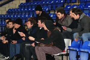 JMU Journalism Sports class live match exercise at Chester FC