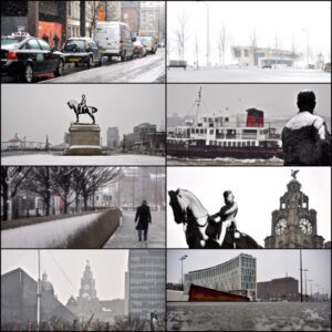 Liverpool in the snow, March 22nd 2013. Pictures by Ida Husøy