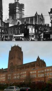 © Keith Jones Anglican cathedral 1942 and 2012