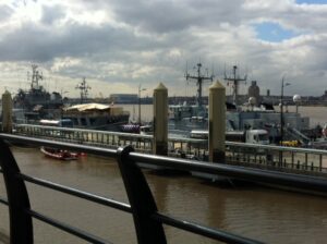 NATO warships at Liverpool cruise terminal, Princes Dock