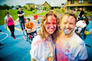 Lauren Knight and Mark Pearson from Claire House after the event © Lauren Knight