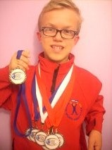 Dylan Beaumont won eight medals at the World Dwarf Games © Nick Beaumont 