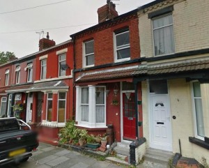 John Lennon's childhood home in Newcastle Road. Pic © Google Earth
