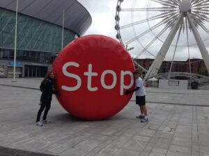 The Stoptober campaign in Liverpool © NHS Smokefree/Facebook