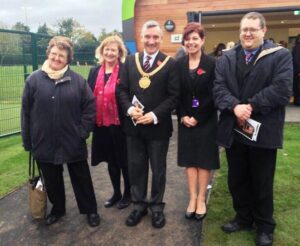 Liverpool's Lord Mayor Gary Millar at the launch of the eco-pod. Pic © Twitter Gary Millar