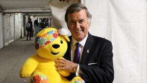Host Terry with Pudsey Bear at Children in Need © BBC