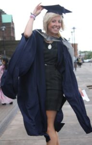 Louisa Collington on graduation day 2010