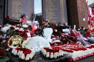 Hillsborough Memorial at Anfield. Pic by Vegard Grott