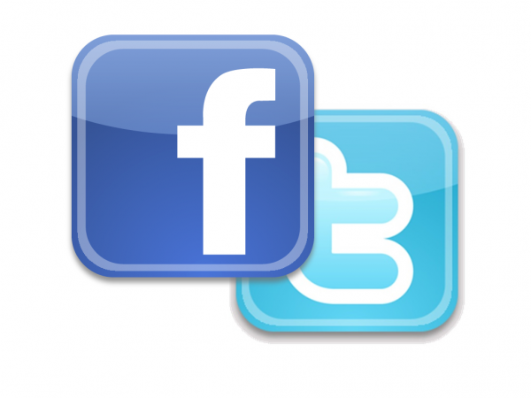 Facebook and Twitter logos - JMU Journalism