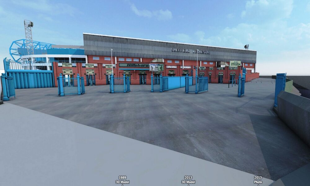 Hillsborough stadium 1989 3D recreation shown to inquest jurors – view from outside the Leppings Lane end turnstiles - JMU Journalism