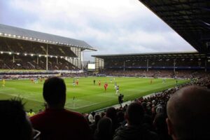 Everton FC's current home, Goodison Park. Pic by Vegard Grott © JMU Journalism