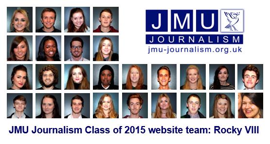 JMU Journalism Class of 2015 website team Rocky VIII