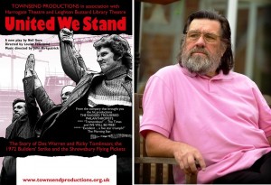 'United We Stand' poster; Ricky Tomlinson. Pic © Trinity Mirror