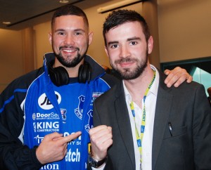 Liverpool boxer Tony Bellew talks to JMU Journalism’s Sean Purvis ahead of the Nathan Cleverly fight. Pic by Adam Jones © JMU Journalism