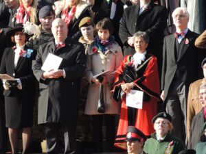 Mayor Joe Anderson and Lord Mayor Erica Kemp were among those paying their respects at Remembrance Sunday in Liverpool 2014. Pics by Connor Dunn © JMU Journalism