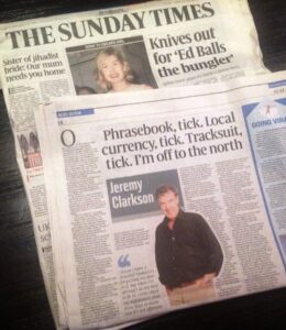 Jeremy Clarkson's column about his visit to Liverpool © Sunday Times / News International