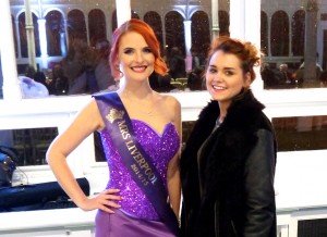 Mrs Liverpool Galaxy, Melanie Franzoni with JMU Journalism Fashion Editor Hollie Bradbury. Pic by Hollie Bradbury © JMU Journalism