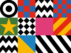 Design motifs from Sir Peter Blake’s Everybody Razzle Dazzle, 2015. Pic © Sir Peter Blake