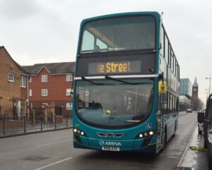 Arriva Bus. Pic by Megan Hill © JMU Journalism