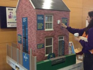Interactive Safety House demonstrating how to keep your student house secure. Pic © Liverpool Student Union 