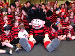 Beano's Dennis the Menace was one of the main attractions for children at Toytopia. Pic © Nigel Warway