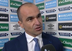 Everton manager Roberto Martinez. Screengrab from BBC Sport