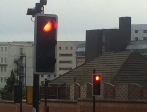 Traffic lights at a junction © JMU Journalism