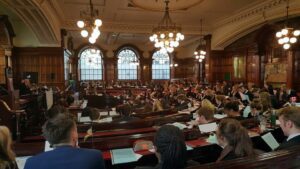 Liverpool Students discuss political issues at UN event. Pic © UNA Liverpool