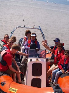Tourists enjoying a boat tour around Hilbre last year. Pic © Wirral Sailing Centre 