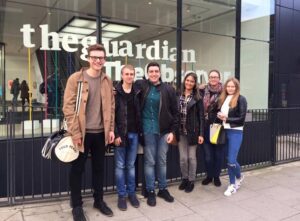 JMU Journalism students visited the Guardian headquarters in London