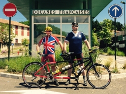 Bernie Hollywood OBE with riding partner Jon Alexander  © Bernie Hollywood - JMU Journalism