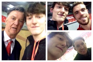 Leigh Kimmins meets Louis van Gaal, Jordan Henderson and Robbie Fowler Pics © Leigh Kimmins 