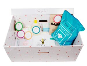 Free Baby Box bundle. Pic © The Baby Box Co. 