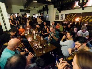 Irish musicians playing at the Samhain Photo Pic © Liverpool Irish Festival / Twitter 