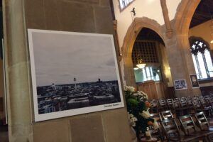 Commercial District Exhibition at Liverpool's Parish Church. Pic by Nicole Quinn © JMU Journalism