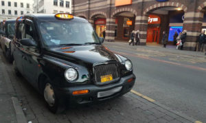 Liverpool taxis. Photo by David Purcell © JMU Journalism