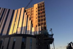 Construction work at Liverpool's New Royal Hospital. Pic by Nicole Quinn © JMU Journalism 