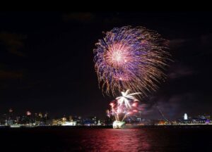 River of Light Bonfire Night event seen from the Wirral. Pic by Vivienne Noonan © JMU Journalism