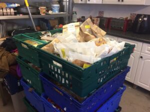 Food donated to the Feeding Birkenhead scheme. Pic by Amelia Eccleson-Davies © JMU Journalism