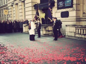 Armistice Day commemorations in Liverpool. Pic by Emma White © JMU Journalism