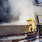 Merseyside firefighters tackle the huge blaze in Prescot - JMU Journalism