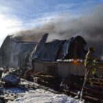 Merseyside firefighters tackle the huge blaze in Prescot - JMU Journalism