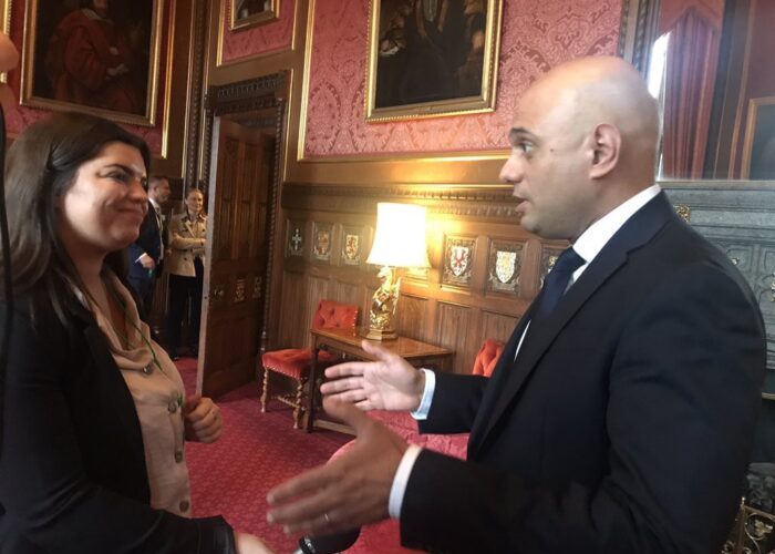 Home Secretary Sajid Javid talks to JMU Journalism about the National Police Memorial and the impact it will have on families and the police community. Pic © JMU Journalism - JMU Journalism