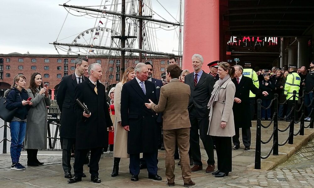 Prince Charles at the Royal Albert Dock on his visit to Liverpool - JMU Journalism