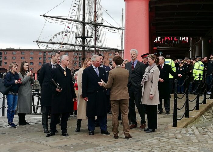 Prince Charles at the Royal Albert Dock on his visit to Liverpool - JMU Journalism
