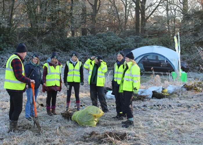 The Mersey Forest team getting ready. Pic © Ash Rowe JMU Journalism